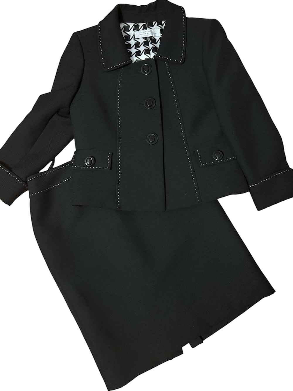 Tahari Arthur S. Levine Jacket Skirt 2 Piece Suit